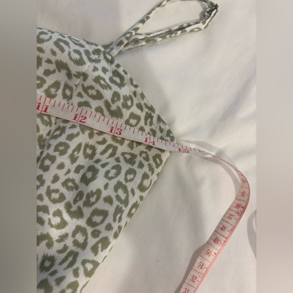 Altar'd State Green and White Leopard Print Mini Dress - Picture 12 of 13